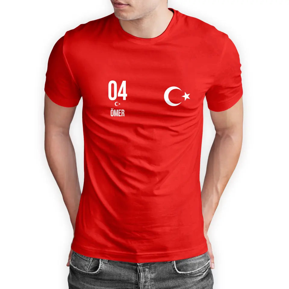 T-Shirt "EM Türkei" mit Wunschtext