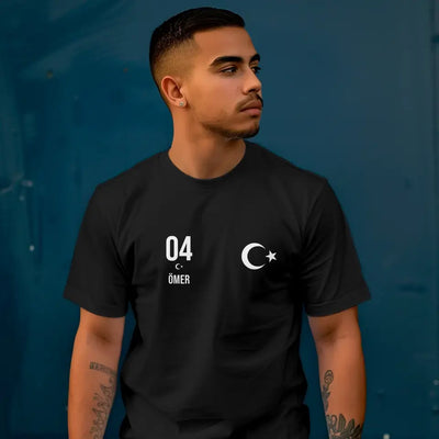 T-Shirt "EM Türkei" mit Wunschtext