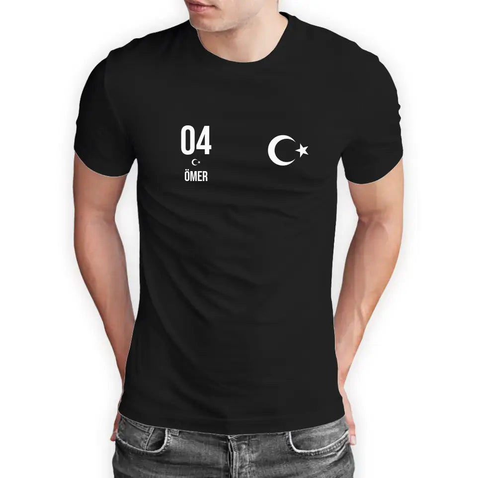 T-Shirt "EM Türkei" mit Wunschtext