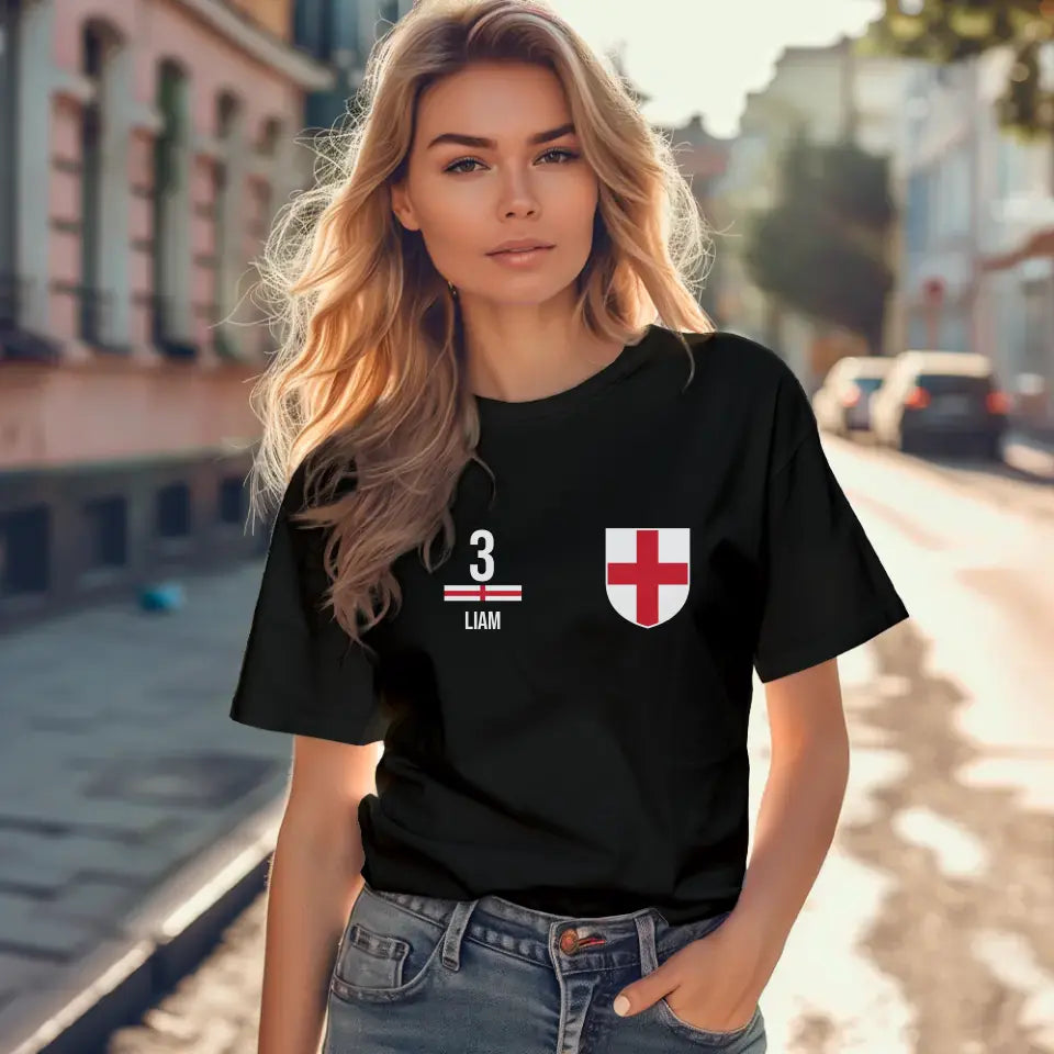 T-Shirt "EM England" mit Wunschtext