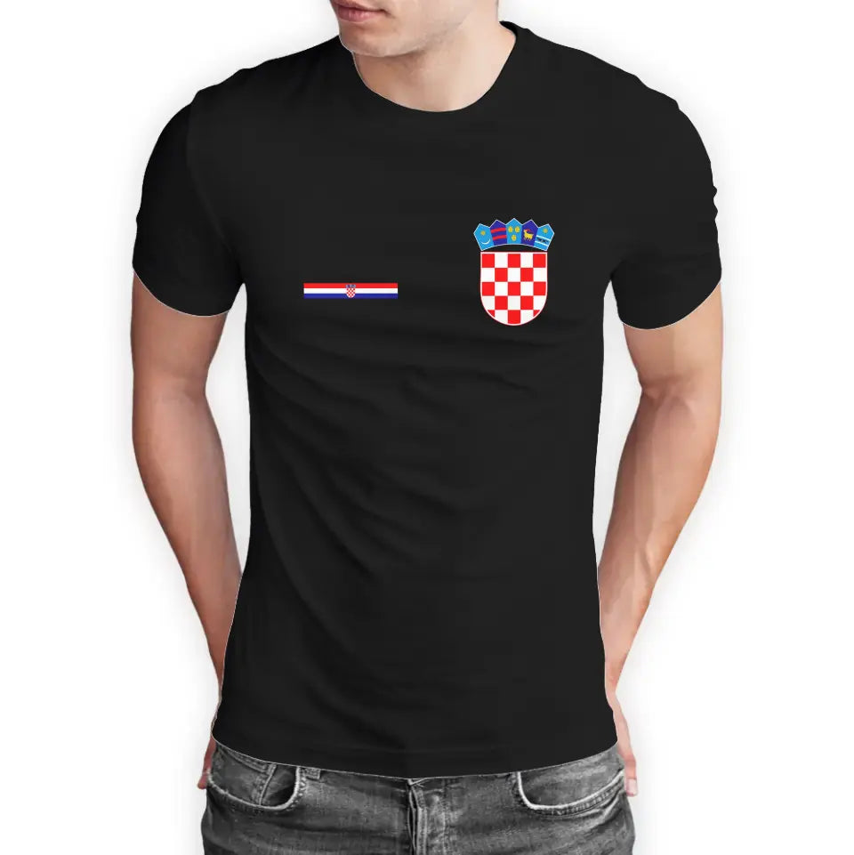 T-Shirt "EM Kroatien" mit Wunschtext