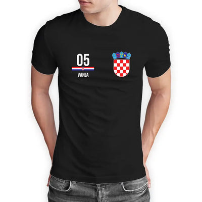 T-Shirt "EM Kroatien" mit Wunschtext