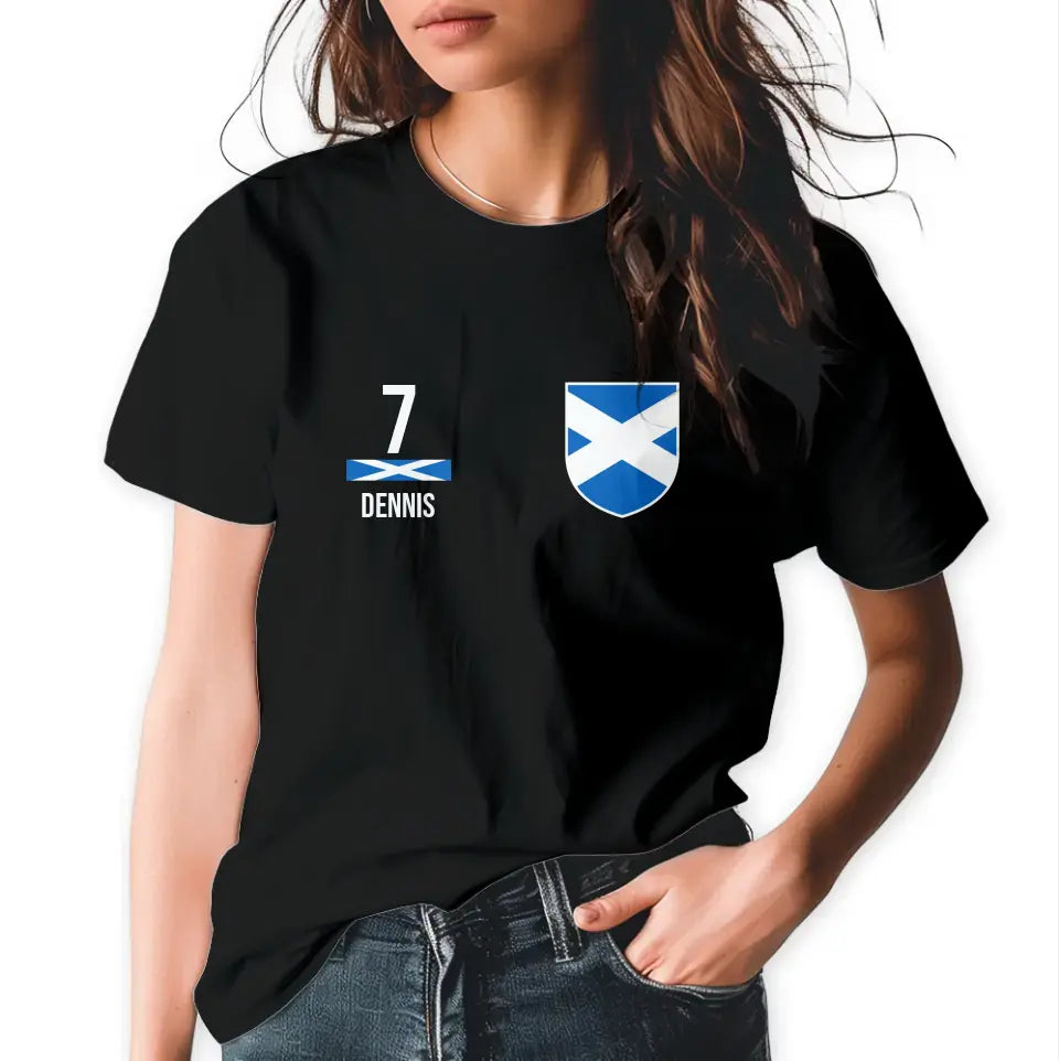 T-Shirt "EM Schottland" mit Wunschtext