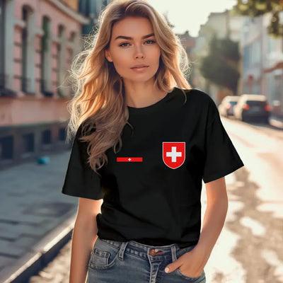T-Shirt "EM Schweiz" mit Wunschtext