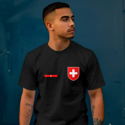 T-Shirt "EM Schweiz" mit Wunschtext