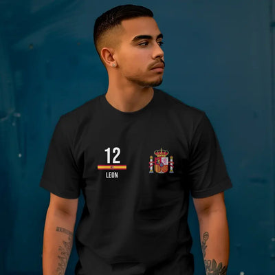 T-Shirt "EM Spanien" mit Wunschtext