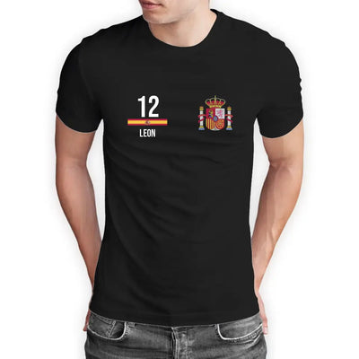 T-Shirt "EM Spanien" mit Wunschtext