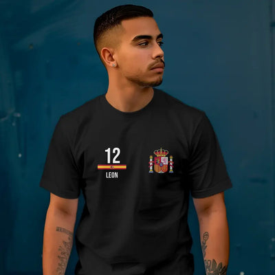 T-Shirt "EM Spanien" mit Wunschtext