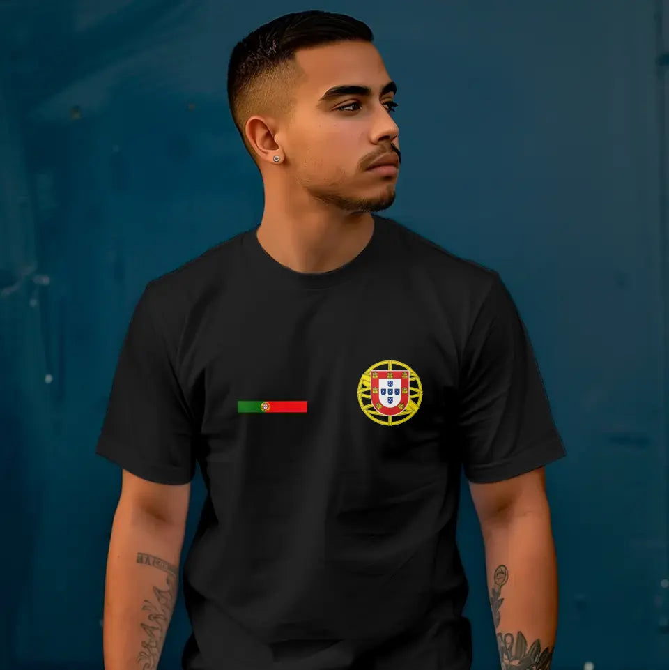 T-Shirt "EM Portugal" mit Wunschtext