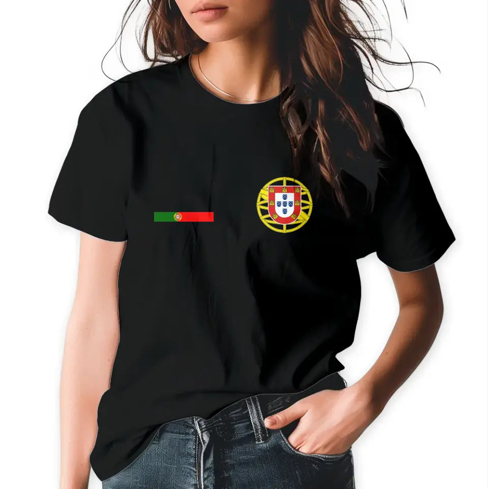 T-Shirt "EM Portugal" mit Wunschtext