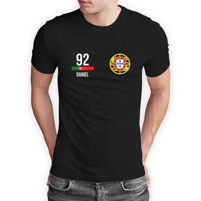 T-Shirt "EM Portugal" mit Wunschtext