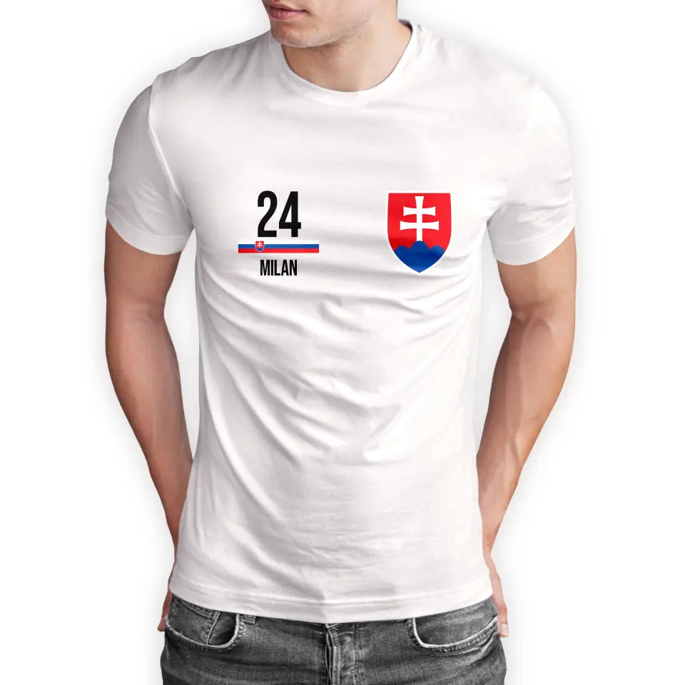 T-Shirt "EM Slowakei" mit Wunschtext