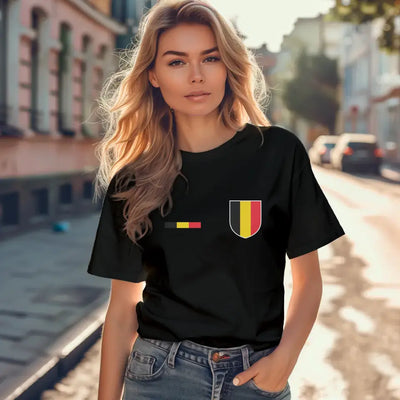 T-Shirt "EM Belgien" mit Wunschtext