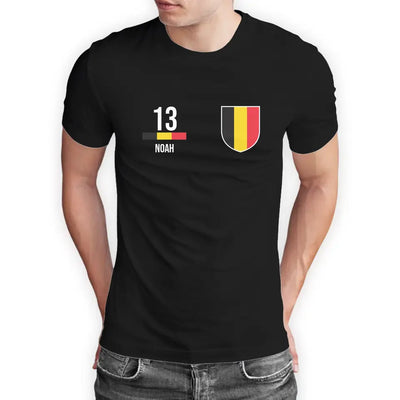 T-Shirt "EM Belgien" mit Wunschtext