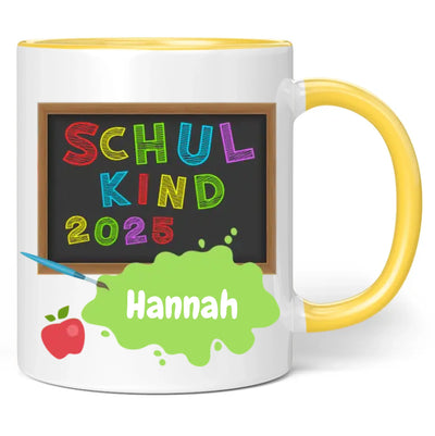 Tasse "Schulkind 2025" personalisiert mit Namen