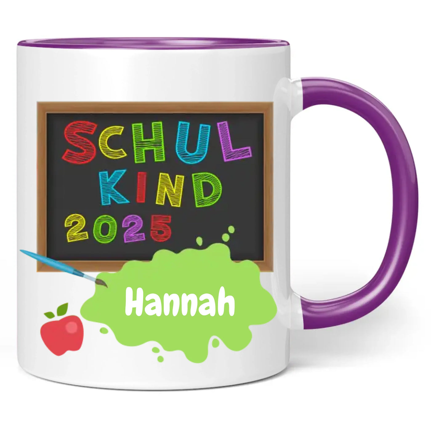 Tasse "Schulkind 2025" personalisiert mit Namen